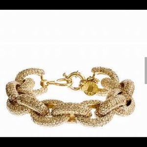 Jcrew pave gold plated bracelet. Classic